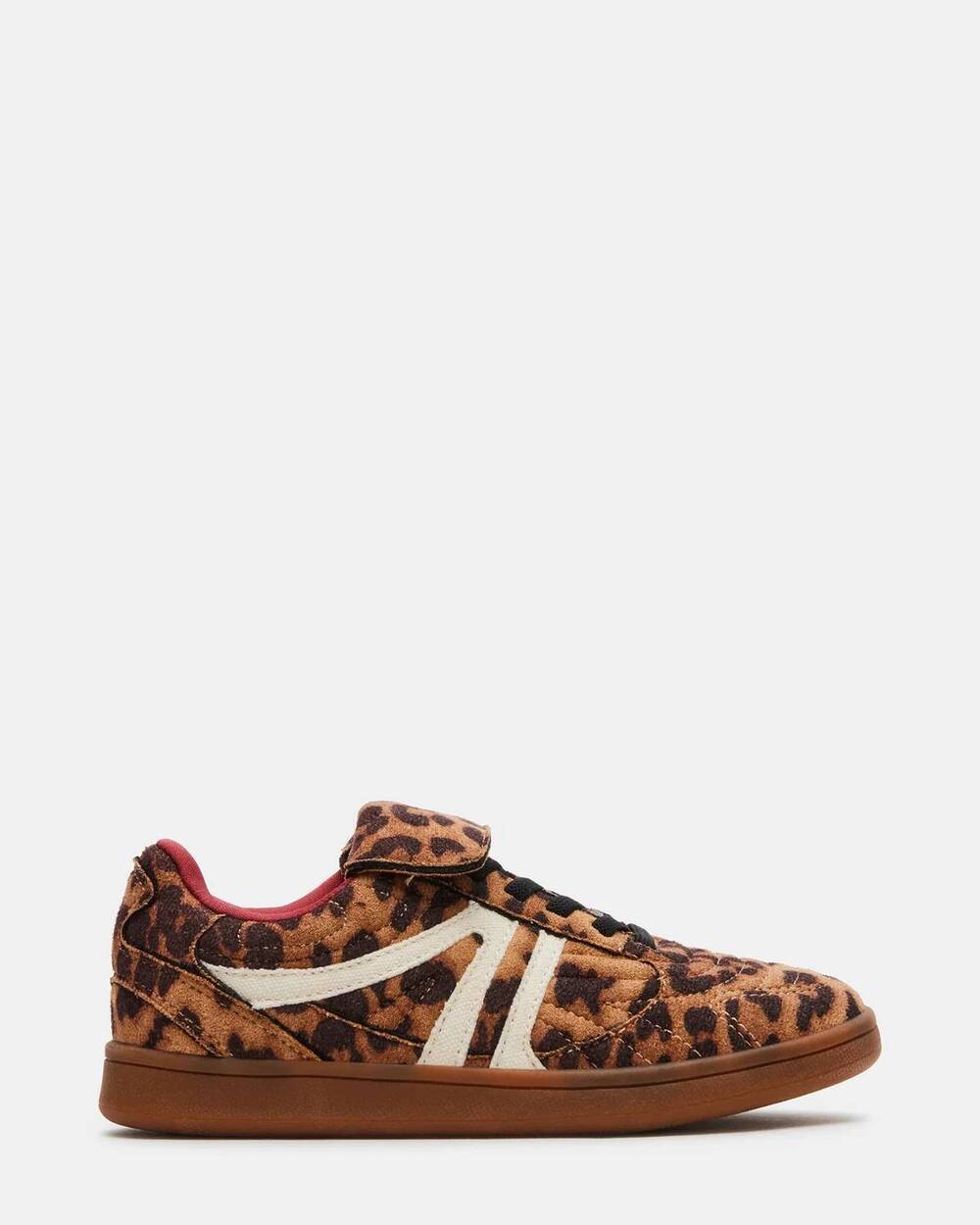 NEW STEVE MADDEN kid's madrid suede sneakers in leopard